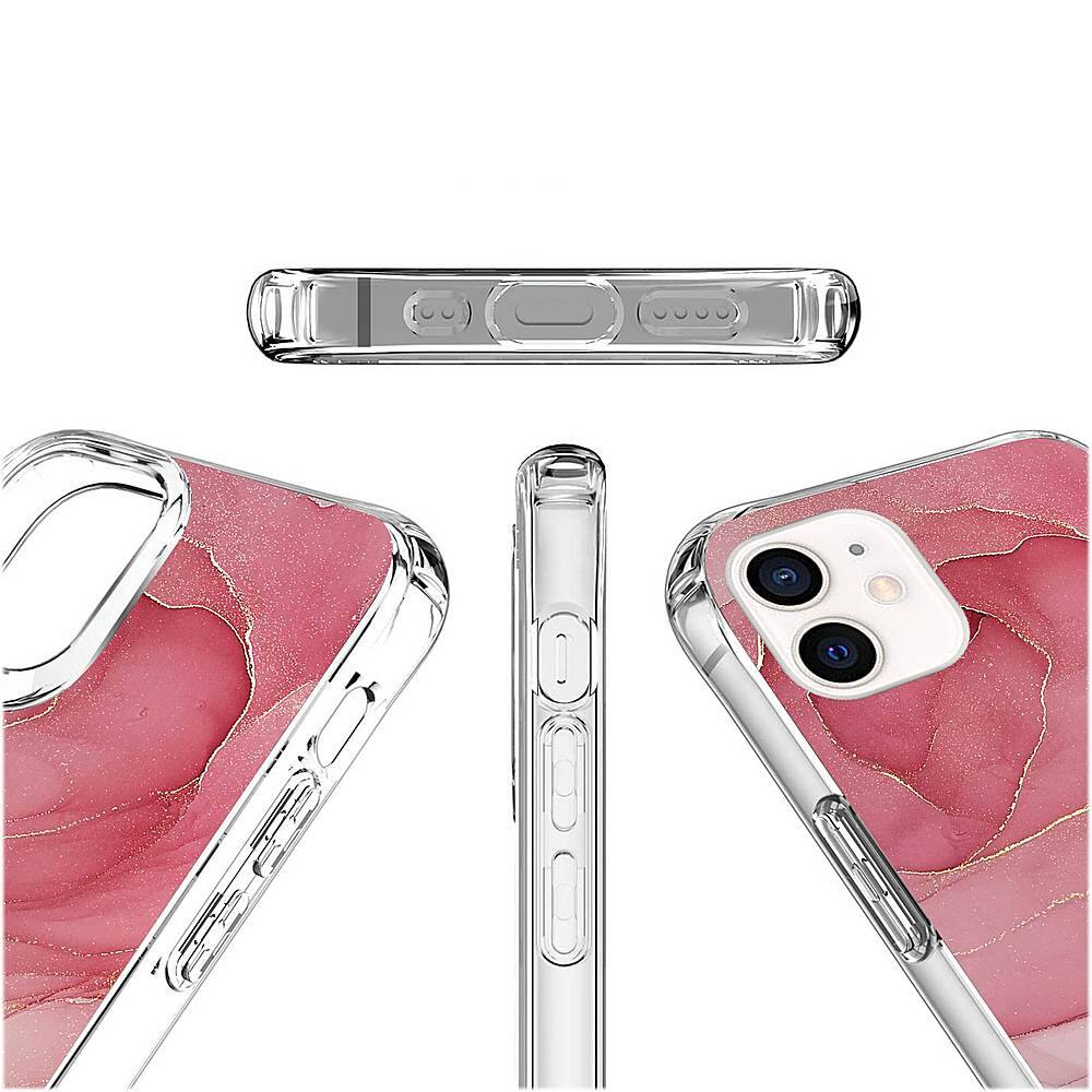 Alt View 15. SaharaCase - Marble Series Carrying Case for Apple iPhone 12 and 12 Pro - Red.