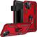 Alt View Zoom 11. SaharaCase - Military Kickstand Series Carrying Case for Apple iPhone 12 Pro Max - Red.