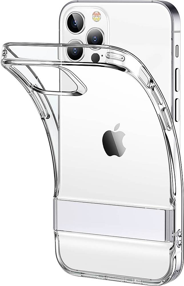 Left View: SaharaCase - Sparkle Series Hard Shell Case for Apple iPhone 12 mini - Clear