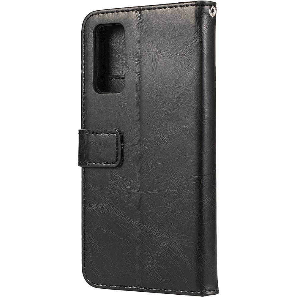 Front. SaharaCase - Folio Wallet Case for Samsung Galaxy S20 FE - Black.