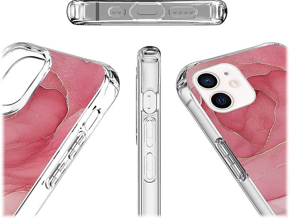 Alt View 14. SaharaCase - Marble Carrying Case for Apple iPhone 12 mini - Red Marble.