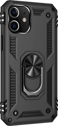 SaharaCase - Military Kickstand Series Carrying Case for Apple iPhone 12 mini - Black