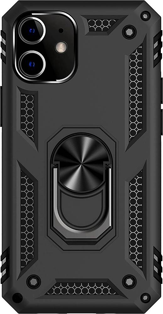 Alt View 1. SaharaCase - Military Kickstand Series Carrying Case for Apple iPhone 12 mini - Black.