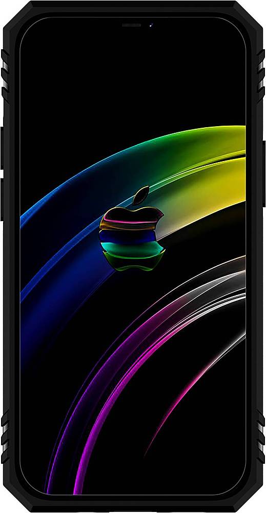 Alt View 2. SaharaCase - Military Kickstand Series Carrying Case for Apple iPhone 12 mini - Black.