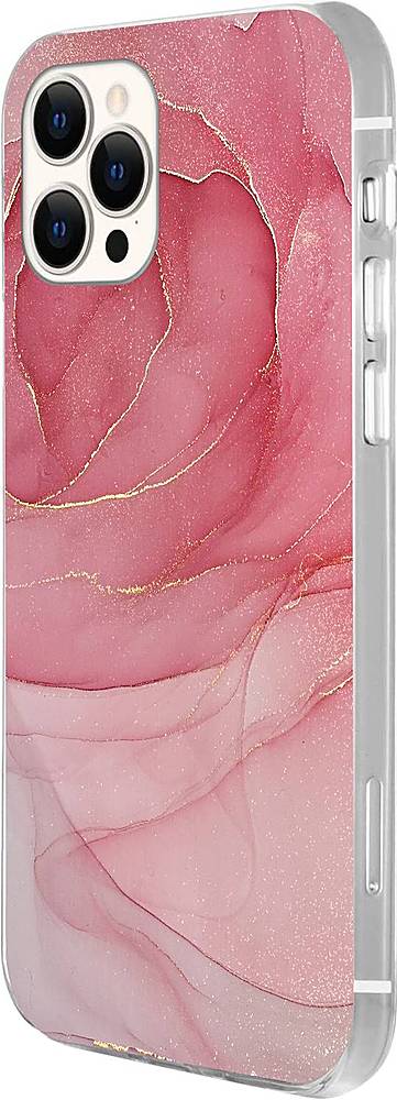 SaharaCase - Marble Carrying Case for Apple iPhone 12 Pro Max - Red Marble