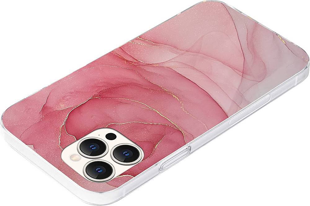 Alt View 11. SaharaCase - Marble Carrying Case for Apple iPhone 12 Pro Max - Red Marble.