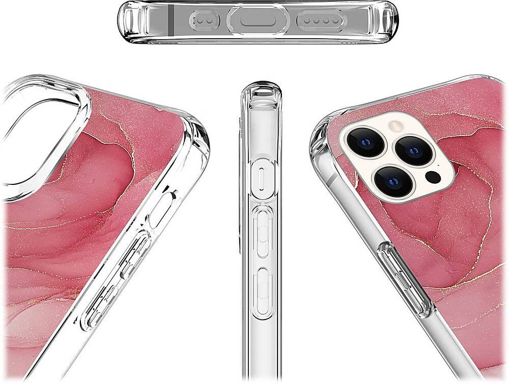 Alt View 14. SaharaCase - Marble Carrying Case for Apple iPhone 12 Pro Max - Red Marble.