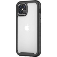 SaharaCase - Grip Series Carrying Case for Apple iPhone 12 and Apple iPhone 12 Pro - Black - Front_Zoom