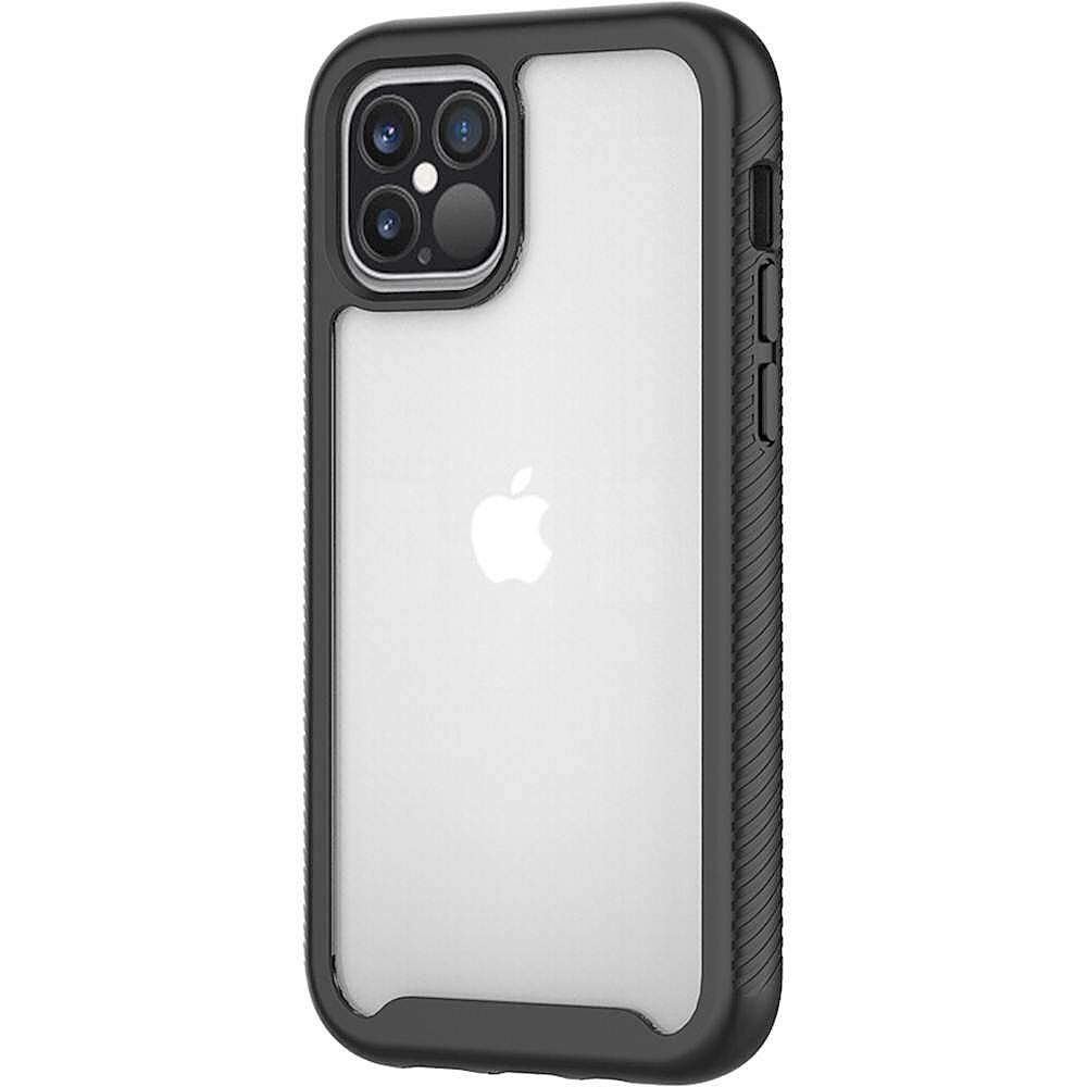 Front. SaharaCase - Grip Series Carrying Case for Apple iPhone 12 and Apple iPhone 12 Pro - Black.