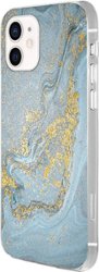 SaharaCase - Marble Carrying Case for Apple iPhone 12 and 12 Pro - Blue Marble - Left_Zoom