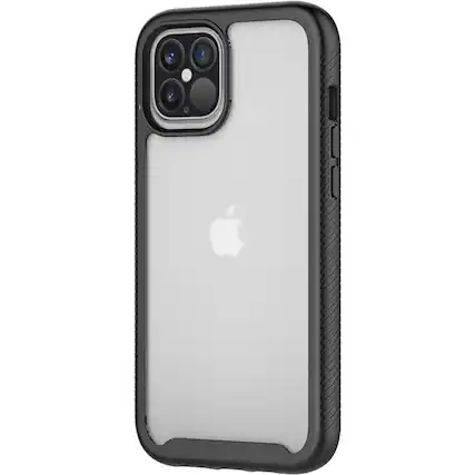 Front. SaharaCase - Grip Series Carrying Case for Apple iPhone 12 Pro Max - Black.