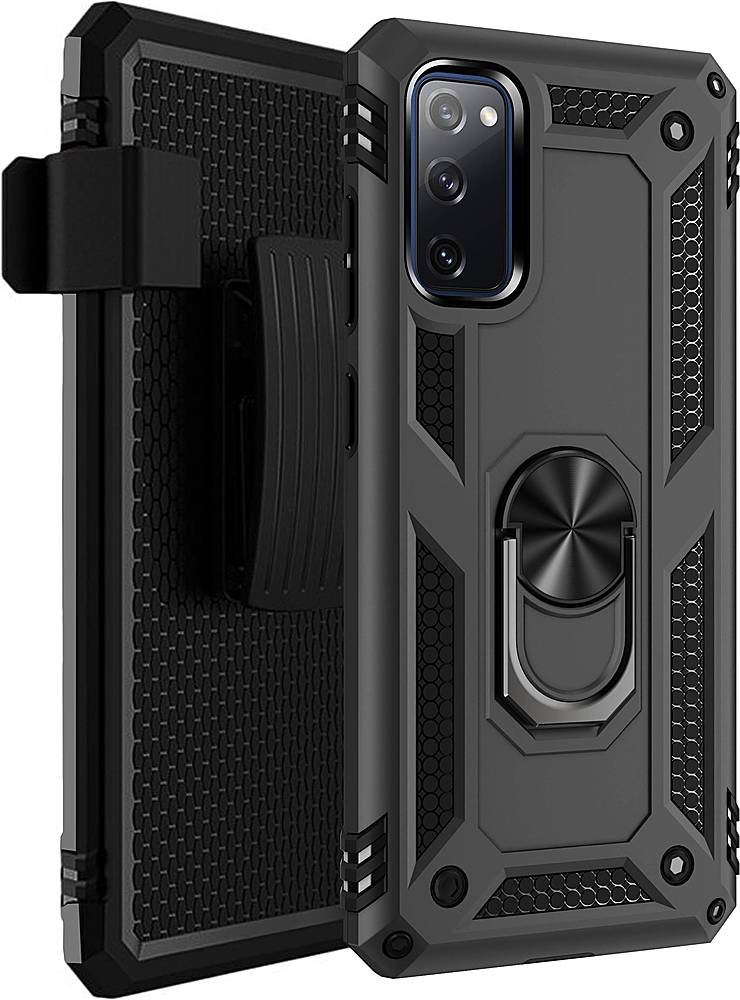 Alt View 12. SaharaCase - Military Kickstand Series Carrying Case for Samsung Galaxy S20 FE - Black.