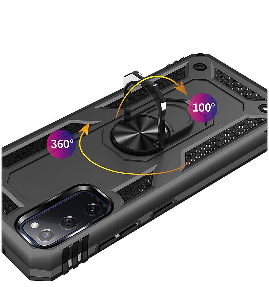 Alt View 14. SaharaCase - Military Kickstand Series Carrying Case for Samsung Galaxy S20 FE - Black.