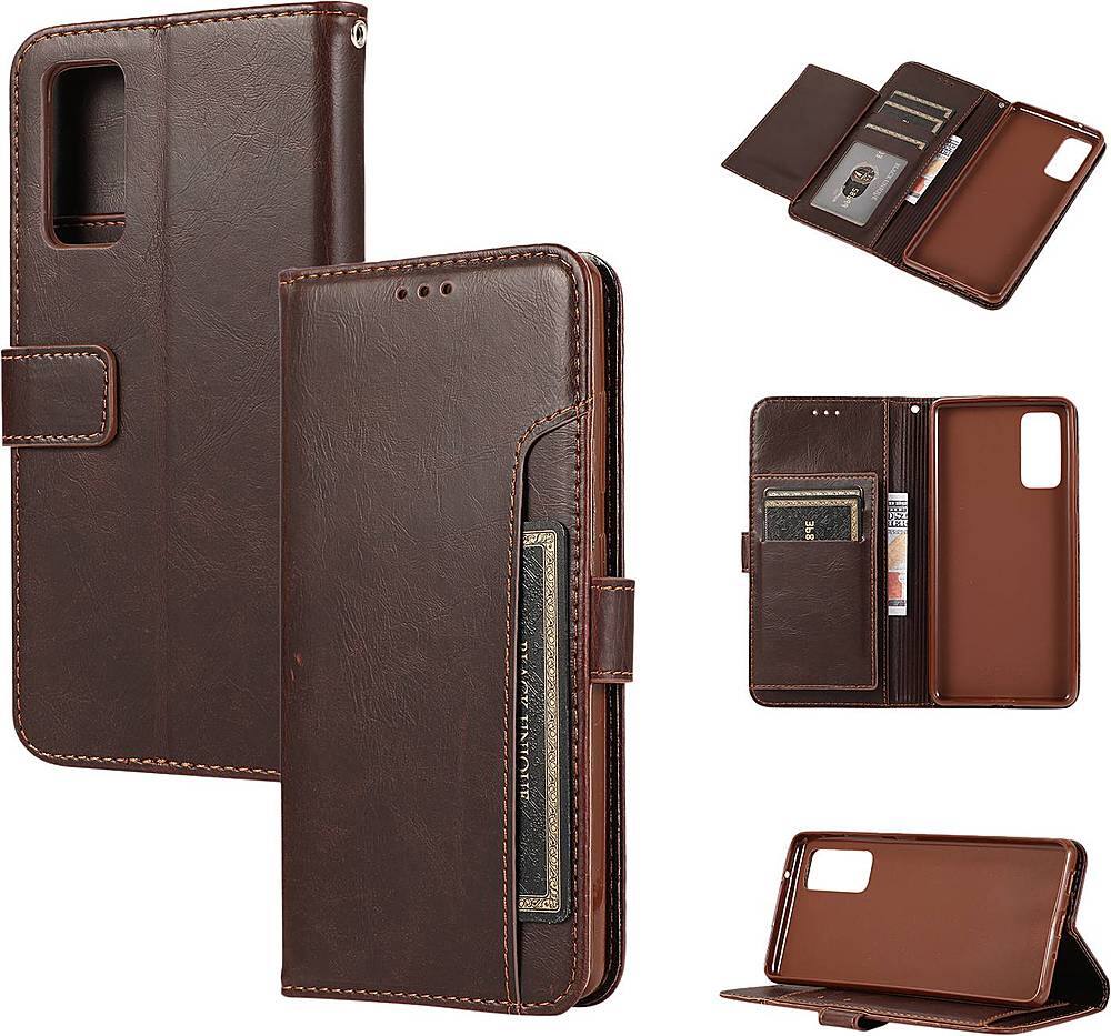 Alt View 12. SaharaCase - Folio Wallet Case for Samsung Galaxy S20 FE - Brown.