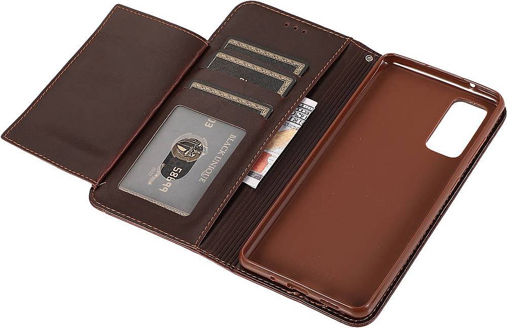 Alt View 13. SaharaCase - Folio Wallet Case for Samsung Galaxy S20 FE - Brown.