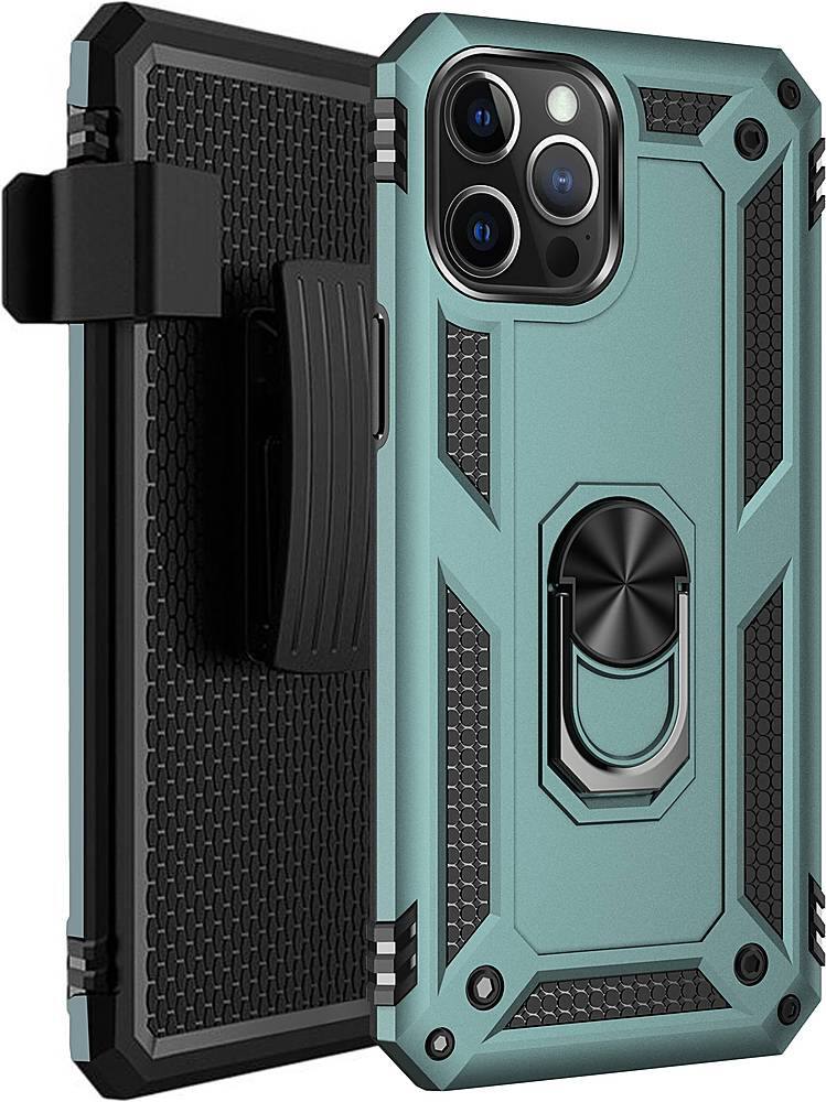 Alt View 12. SaharaCase - Military Kickstand Series Carrying Case for Apple iPhone 12 and 12 Pro - Green.