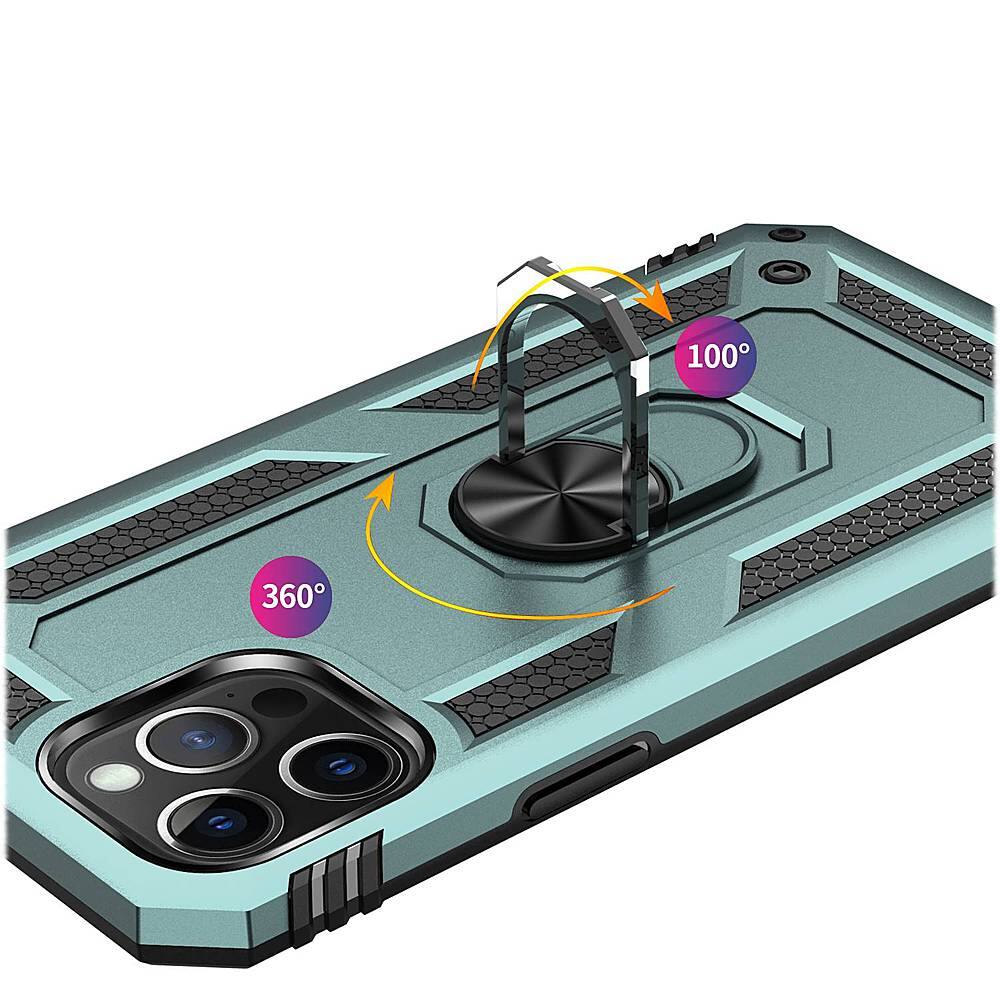 Alt View 14. SaharaCase - Military Kickstand Series Carrying Case for Apple iPhone 12 and 12 Pro - Green.