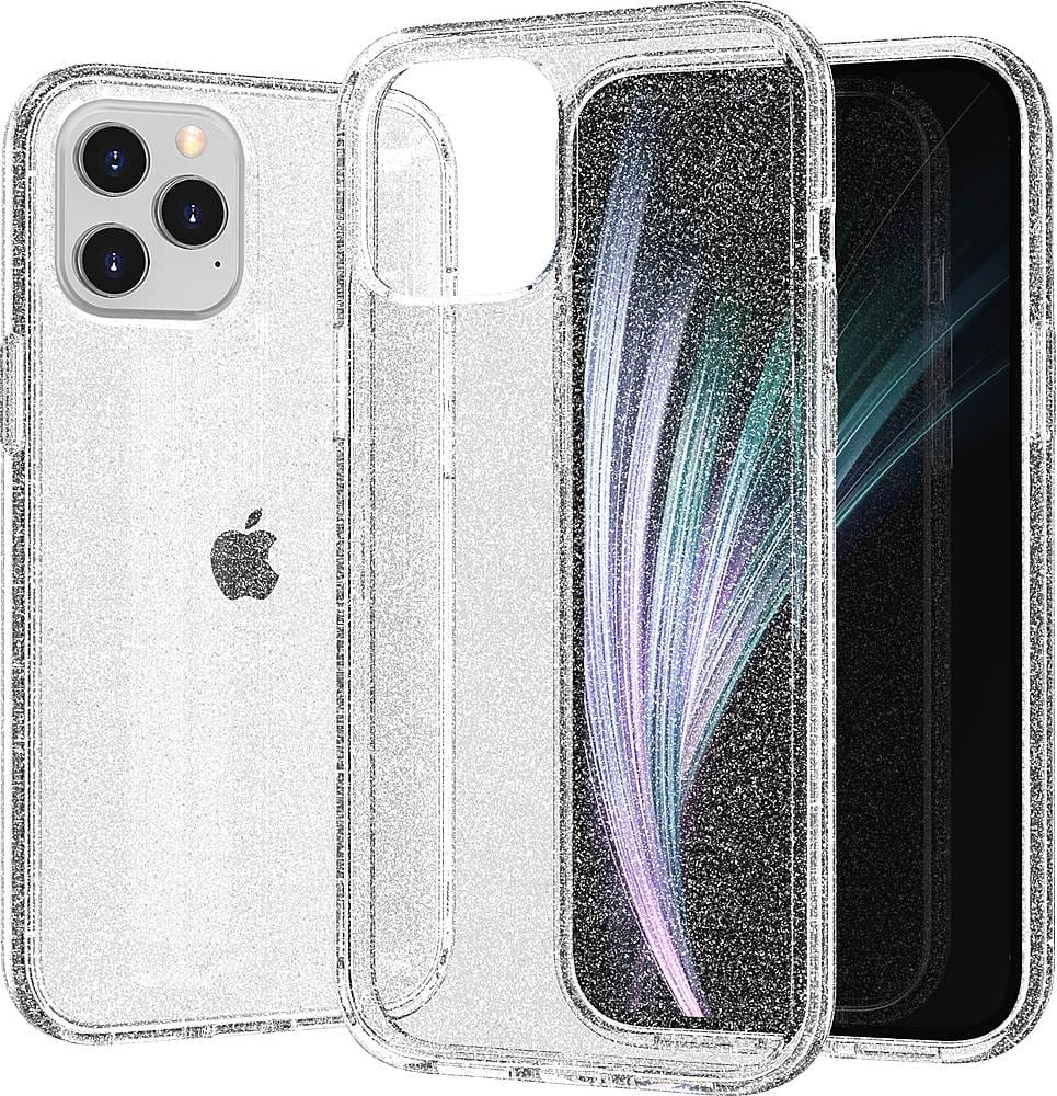 Alt View 15. SaharaCase - Sparkle Series Hard Shell Case for Apple iPhone 12 Pro Max - Clear.