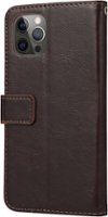 SaharaCase - Folio Wallet Case for Apple iPhone 12 and 12 Pro - Brown - Left_Zoom