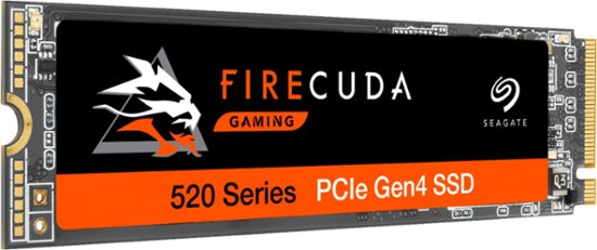 Front Zoom. Seagate - FireCuda 520 NVMe 1TB PCIe Gen 4 x4 Internal Solid State Drive.