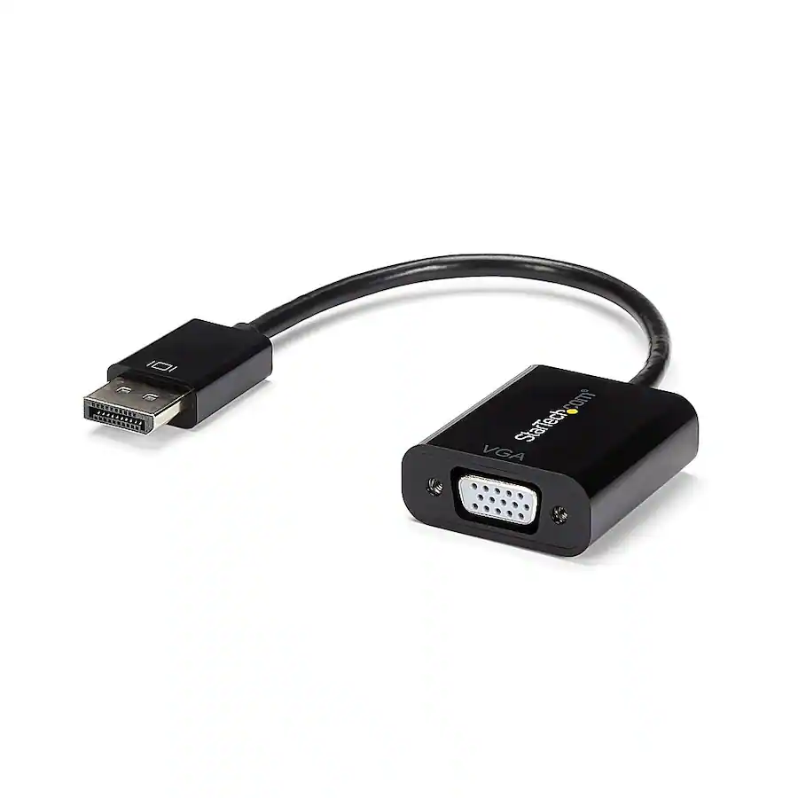 Display Adapter Vga StarTech.com DisplayPort to VGA Adapter 1920x1200 Black DP2VGA3 - Best Buy