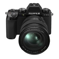 Fujifilm - X-S10 Mirrorless Camera Body with XF16-80mm F4 R OIS WR Telephoto Lens - Black - Front_Zoom