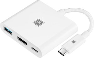Platinum™ - USB-C Digital AV Multiport Adapter - White - Front_Zoom