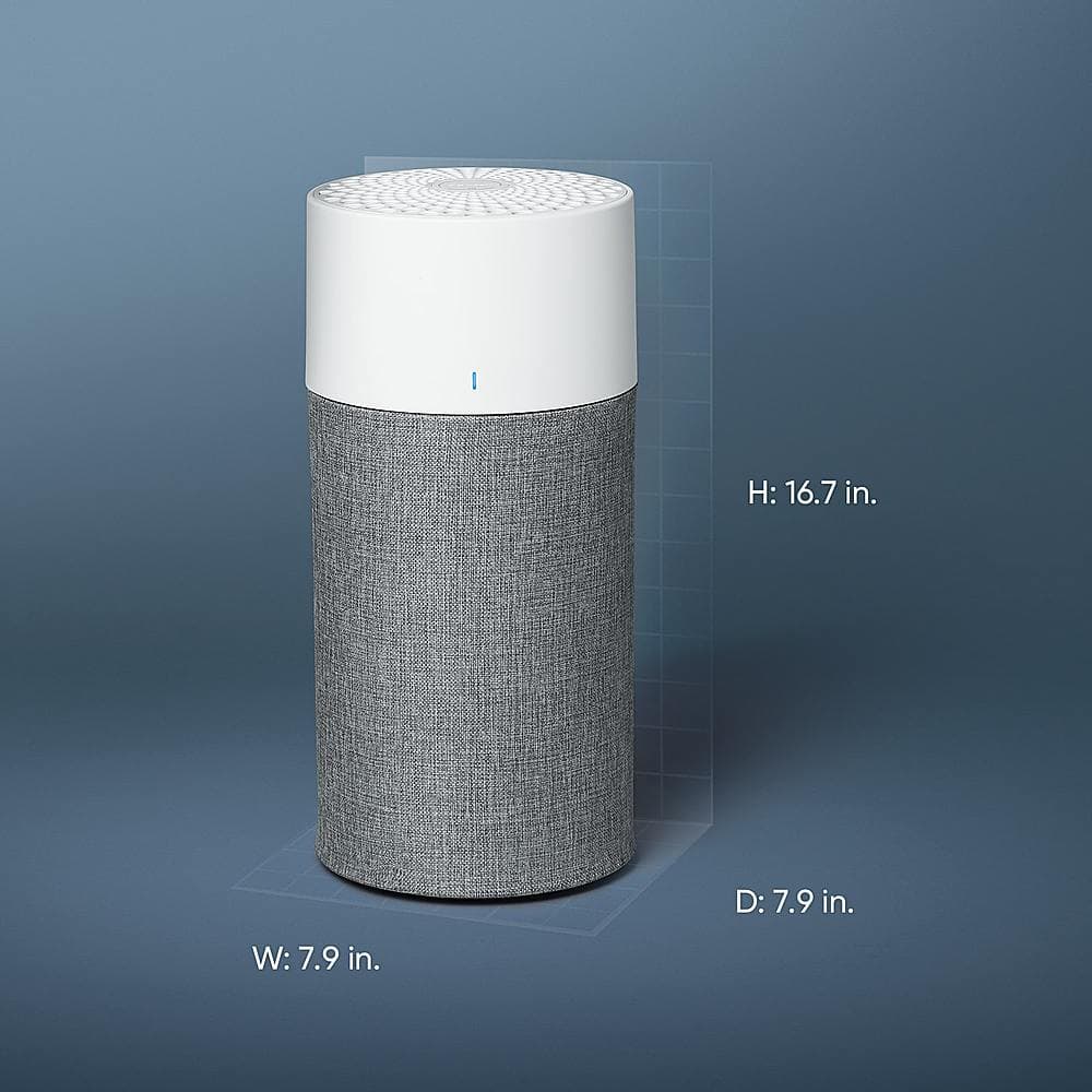 Alt View 17. Blueair - Blue Pure 411 Auto 190 Sq. Ft. HEPASilent Air Purifier - White.