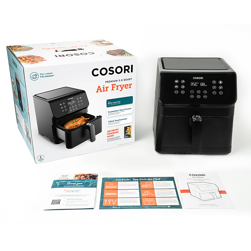 COSORI Pro II 5.8-Quart Smart Air Fryer Dark Gray KAAPAFCSSUS0088Y - Best  Buy