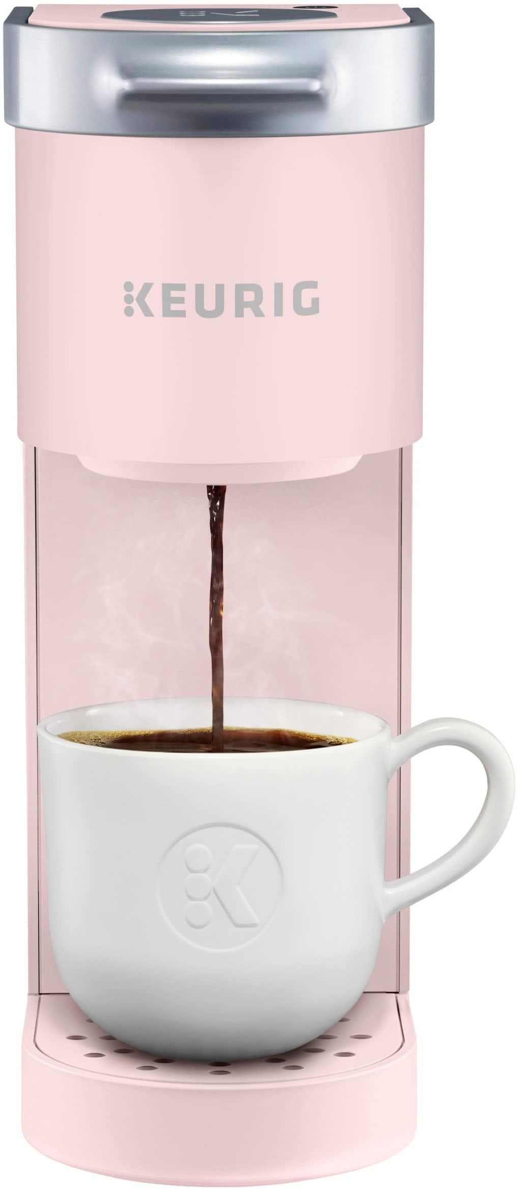 Angle. Keurig - K-Mini® Single Serve K-Cup Pod Coffee Maker - Dusty Rose.