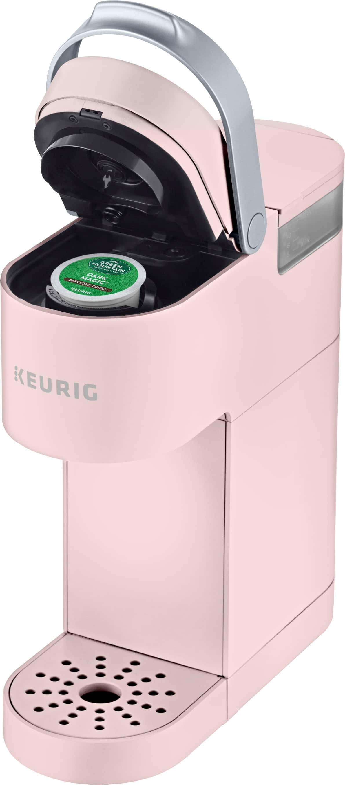 Left. Keurig - K-Mini® Single Serve K-Cup Pod Coffee Maker - Dusty Rose.