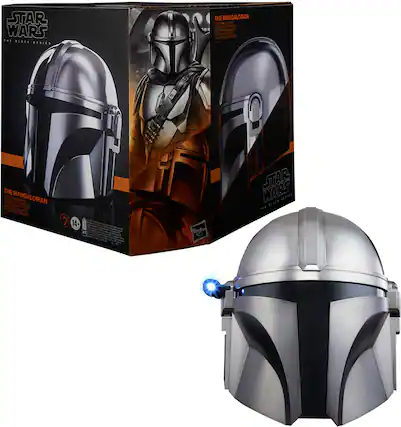 Front. Star Wars - The Black Series The Mandalorian Electronic Helmet.