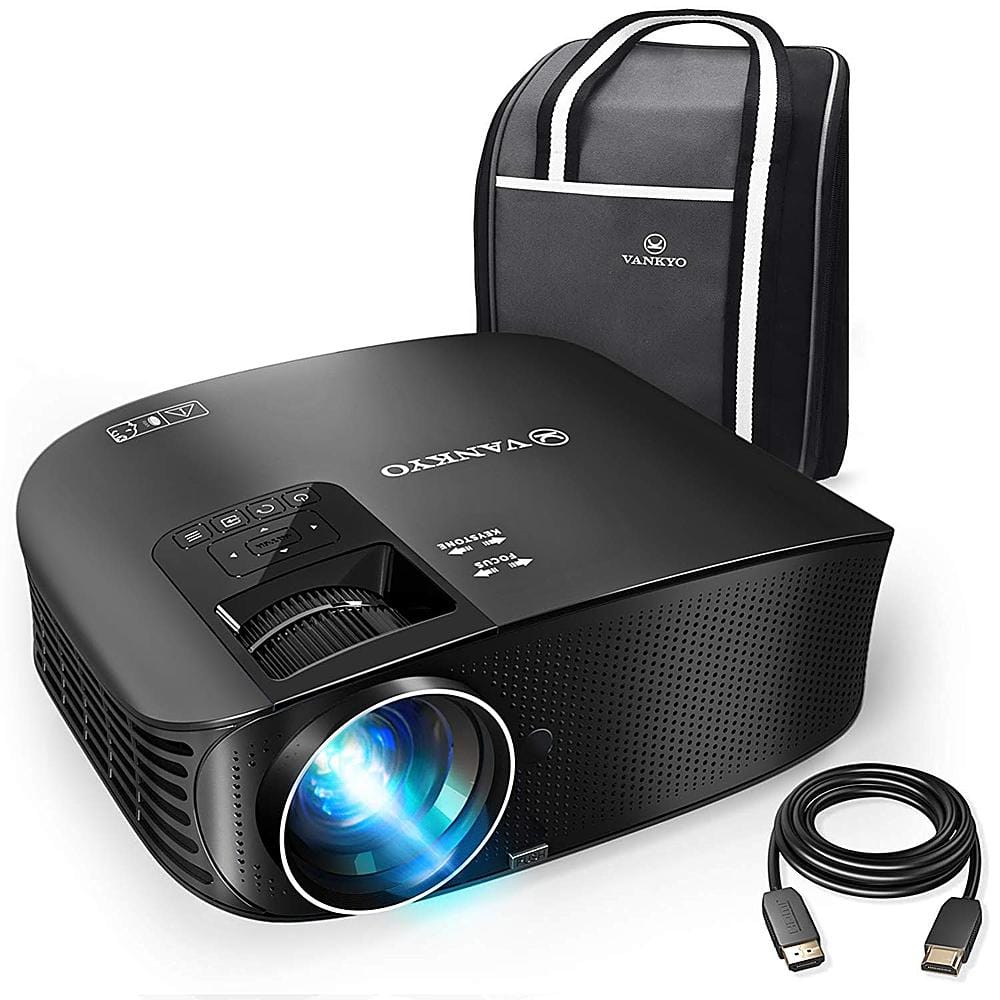 Vankyo - Leisure 510 Native 720P Single LCD Portable Projector - Black - Front_Zoom