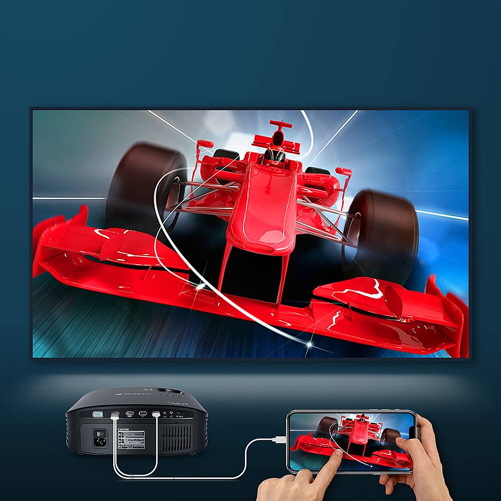 Alt View 12. Vankyo - Leisure 510 Native 720P Single LCD Portable Projector - Black.