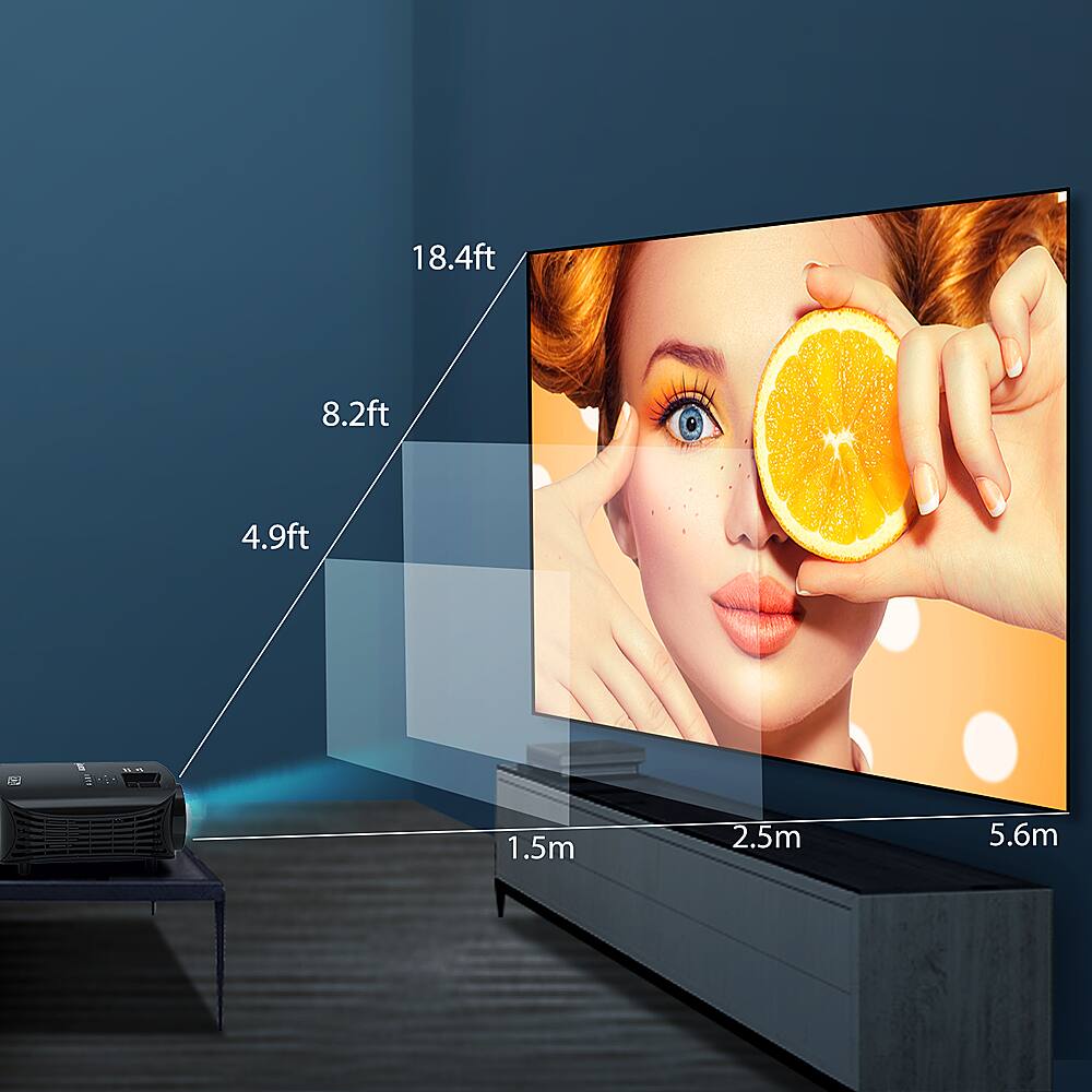 Alt View 13. Vankyo - Leisure 510 Native 720P Single LCD Portable Projector - Black.