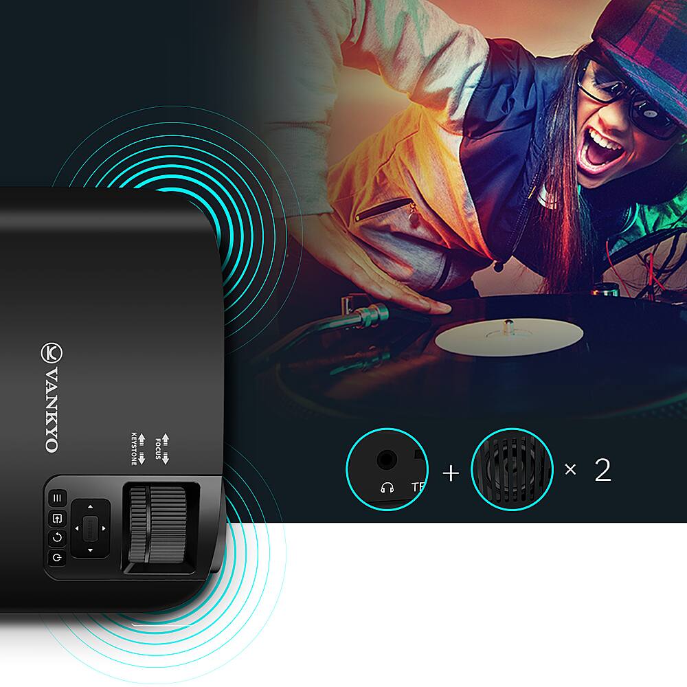 Alt View 14. Vankyo - Leisure 510 Native 720P Single LCD Portable Projector - Black.