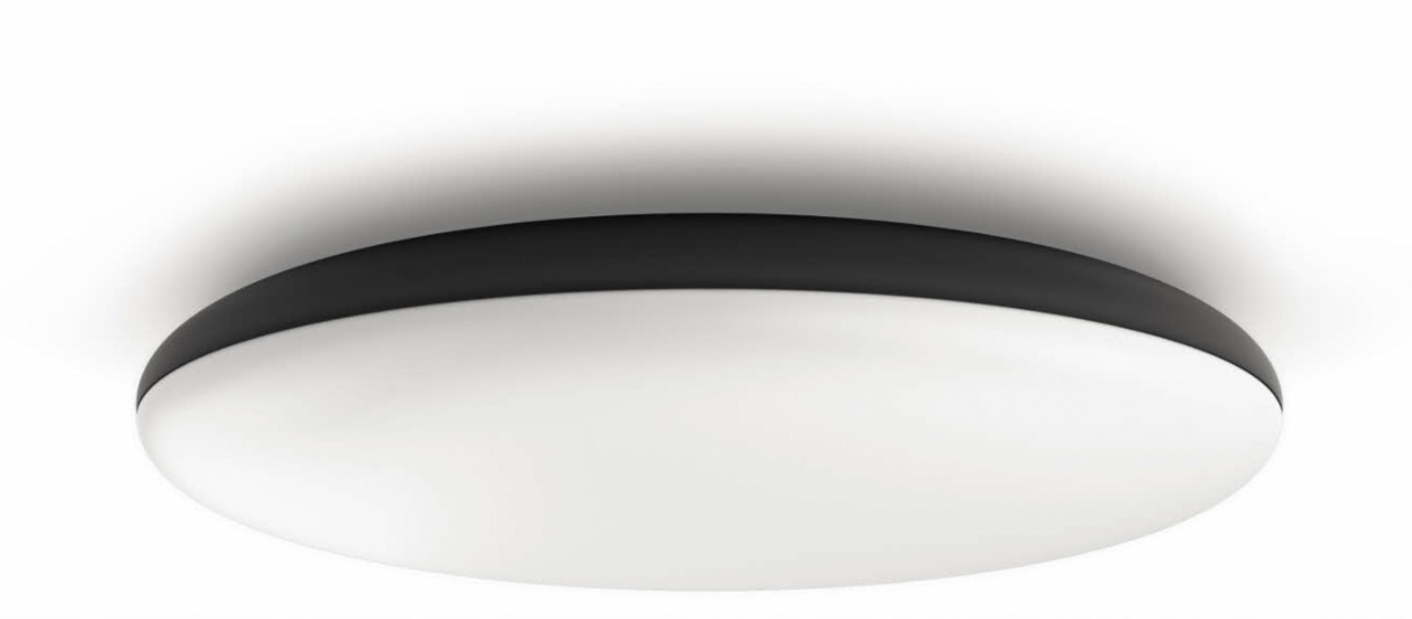 Left View: Philips - Hue White and Color Ambiance Lucca Wall Light - Black