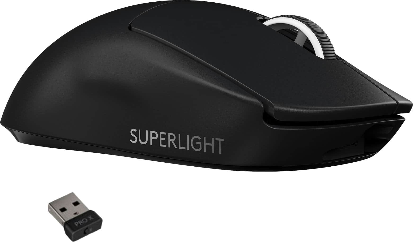 Rejse tilfældig afgår Logitech PRO X SUPERLIGHT Lightweight Wireless Optical Gaming Mouse with  HERO 25K Sensor Black 910-005878 - Best Buy