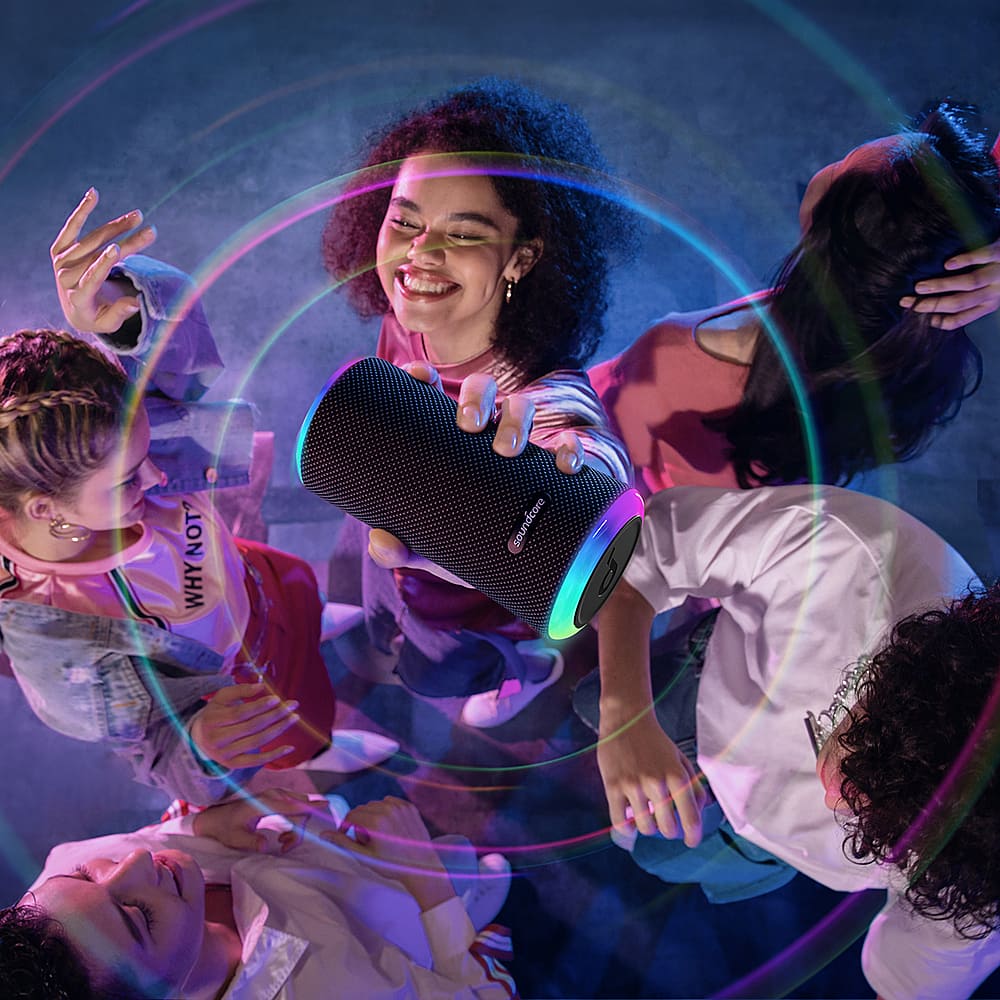 Alt View 15. Soundcore - by Anker Flare 2 Wireless Portable Waterproof Bluetooth Speaker - Black.