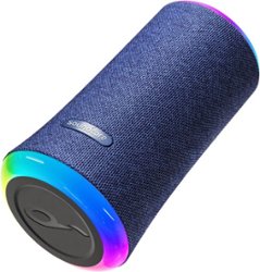Soundcore - by Anker Flare 2 Wireless Portable Waterproof Bluetooth Speaker - Blue - Front_Zoom