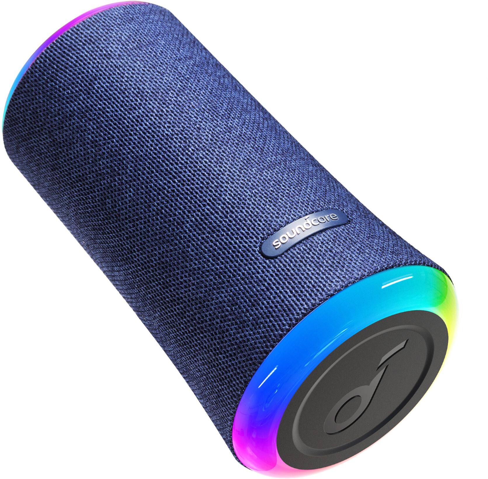 Alt View 14. Soundcore - by Anker Flare 2 Wireless Portable Waterproof Bluetooth Speaker - Blue.