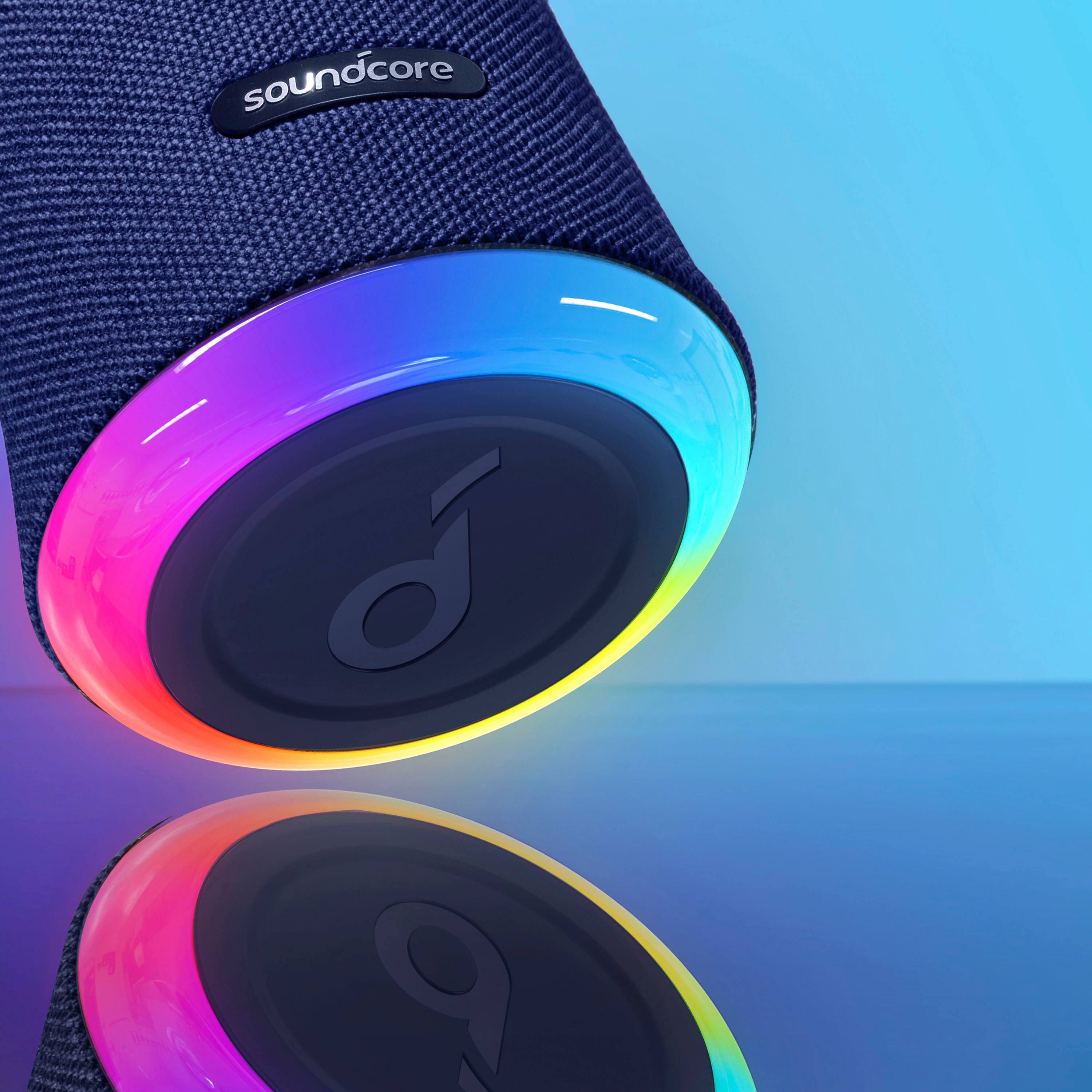 Alt View 20. Soundcore - by Anker Flare 2 Wireless Portable Waterproof Bluetooth Speaker - Blue.
