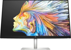 HP - 28" IPS LED 4K UHD Monitor with HDR (HDMI, DisplayPort) - Silver & Black - Front_Zoom