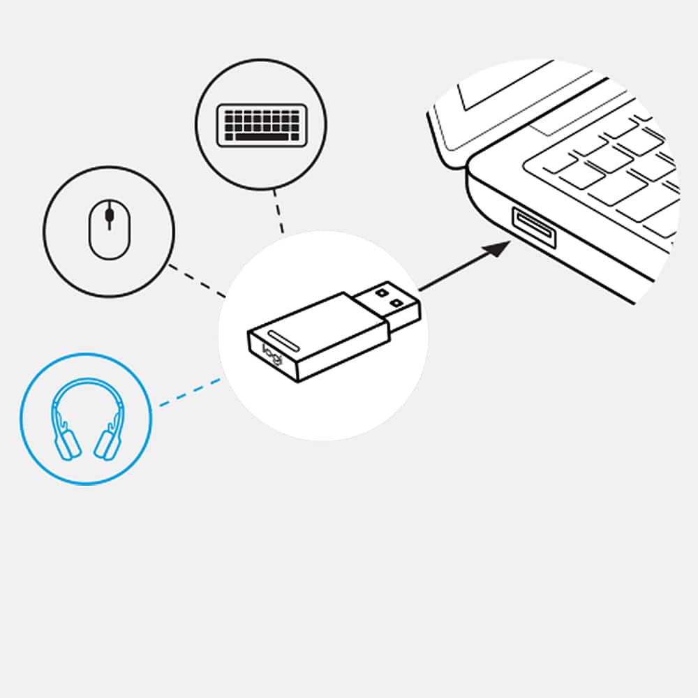 Alt View 15. Logitech - Zone Wireless Bluetooth Noise-Cancelling Headset for Open Office - Graphite.