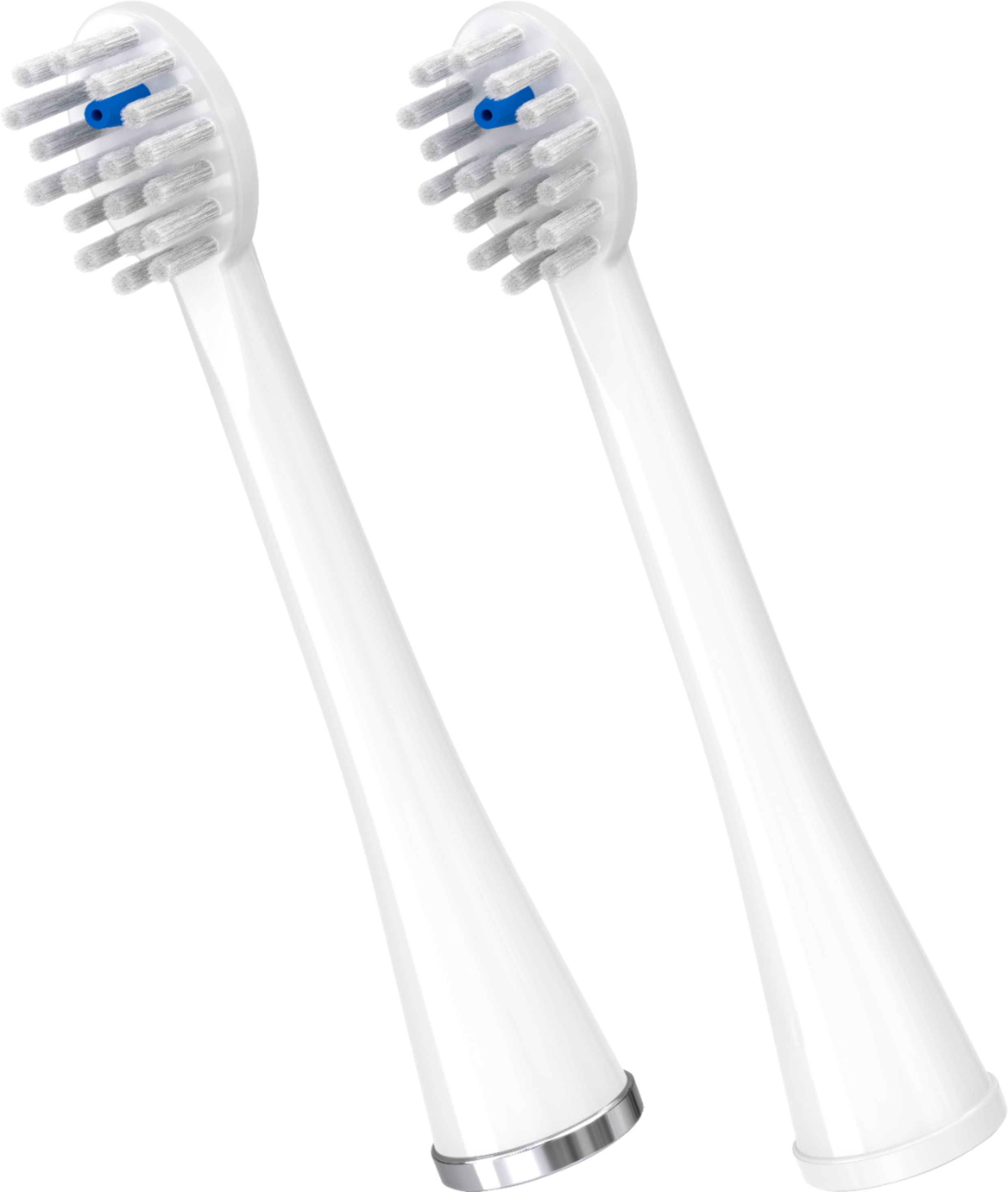 Angle View: Waterpik - Sonic-Fusion Compact Replacement Flossing Brush Heads- White with Chrome - White
