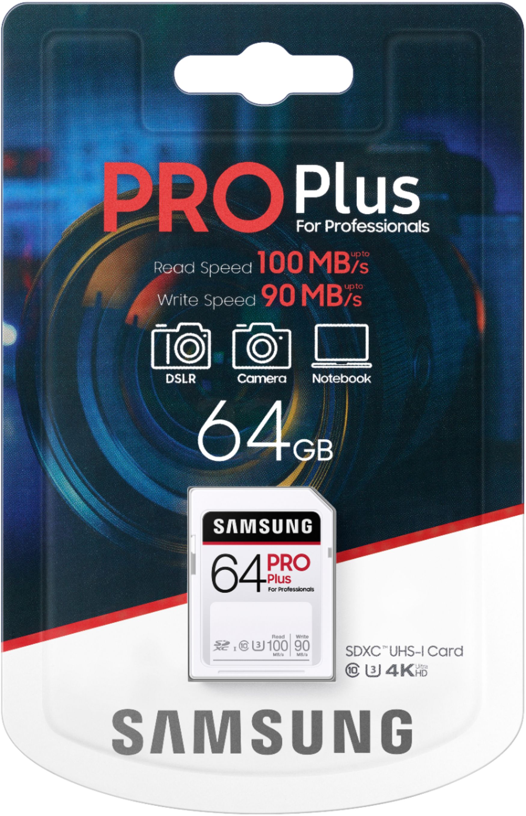 Samsung PRO Plus SDXC Full size SD Card 64GB MB-SD64H/AM - Best Buy