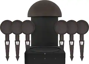 Front. Sonance - MAG6.1 - Mag Series 6.1-Ch. Landscape Outdoor Speaker System Powered by Sonos (Each) - Brown/Black.