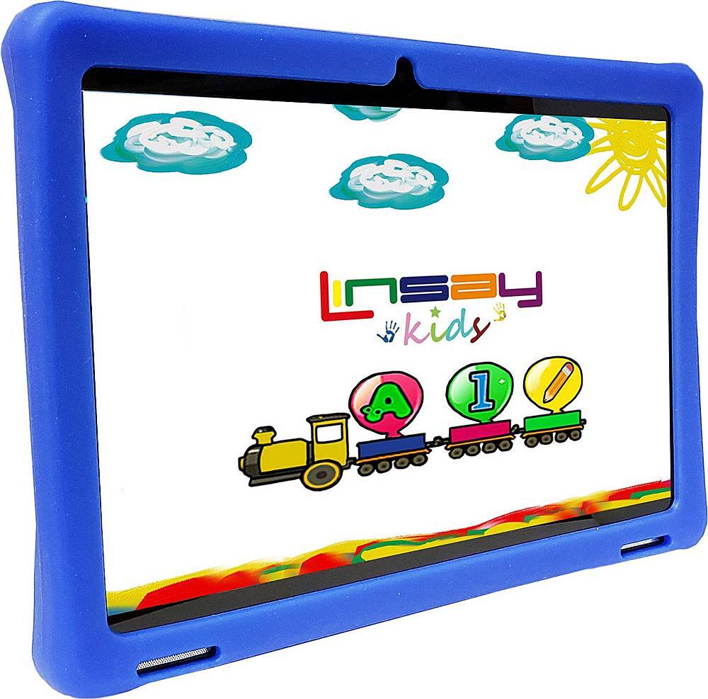 Angle View: LINSAY - 10.1" Kids Tablet - 32GB - Blue