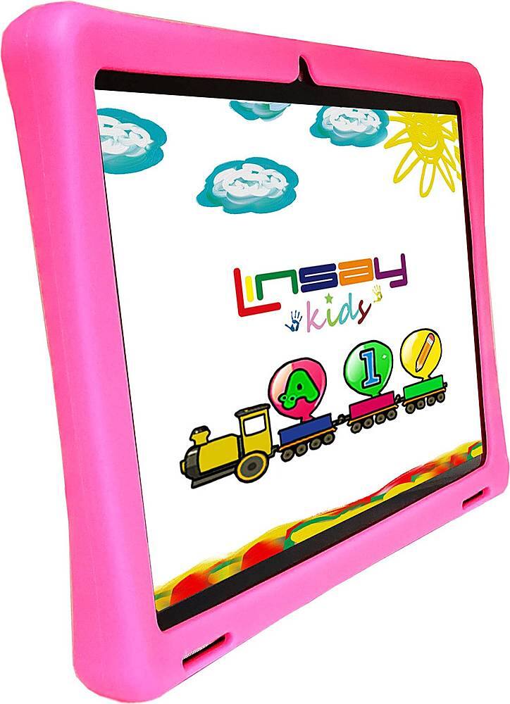 Angle View: LINSAY - 10.1" Kids Tablet - 32GB - Pink