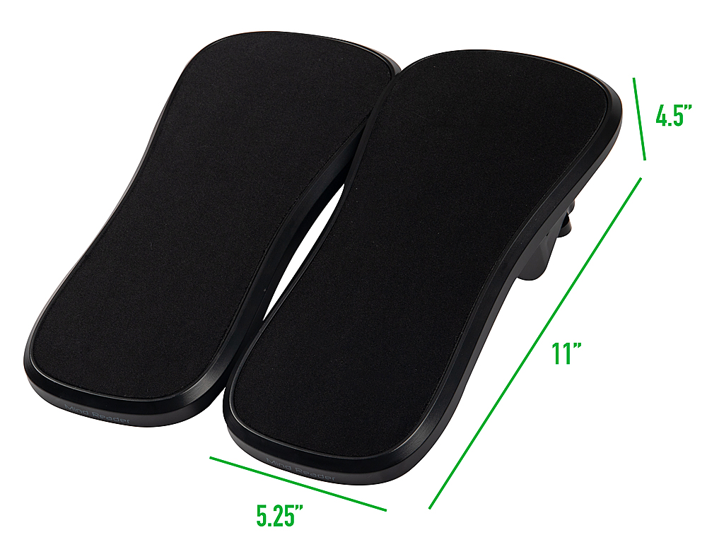Best Buy: Mind Reader 2 Pack Wrist Rest Pad Clamps Black WREST2-BLK